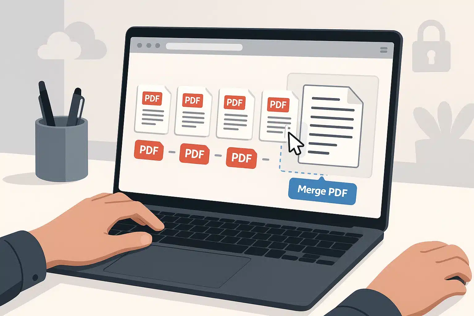 Organized PDF Documents illustration