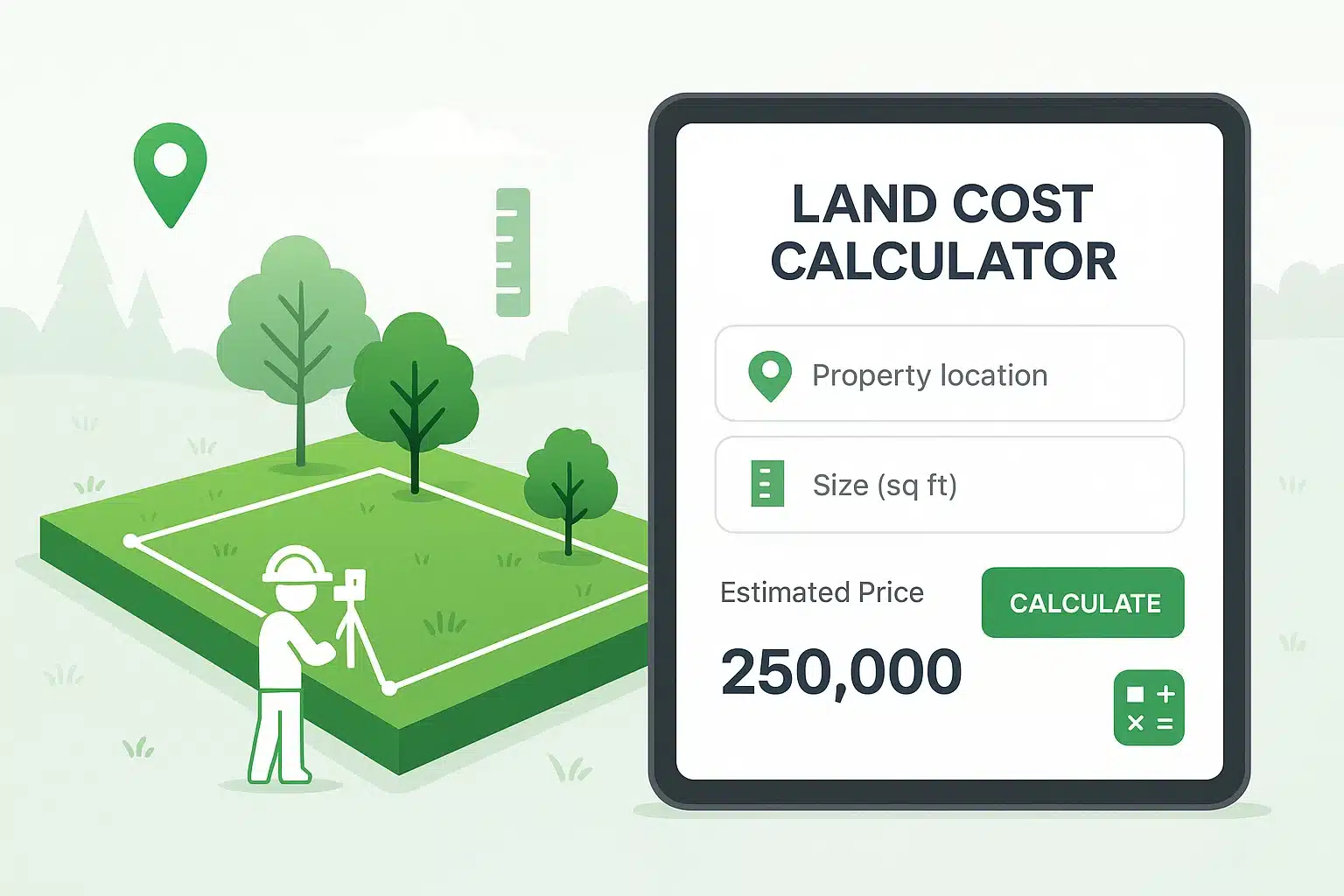 Land cost calculator