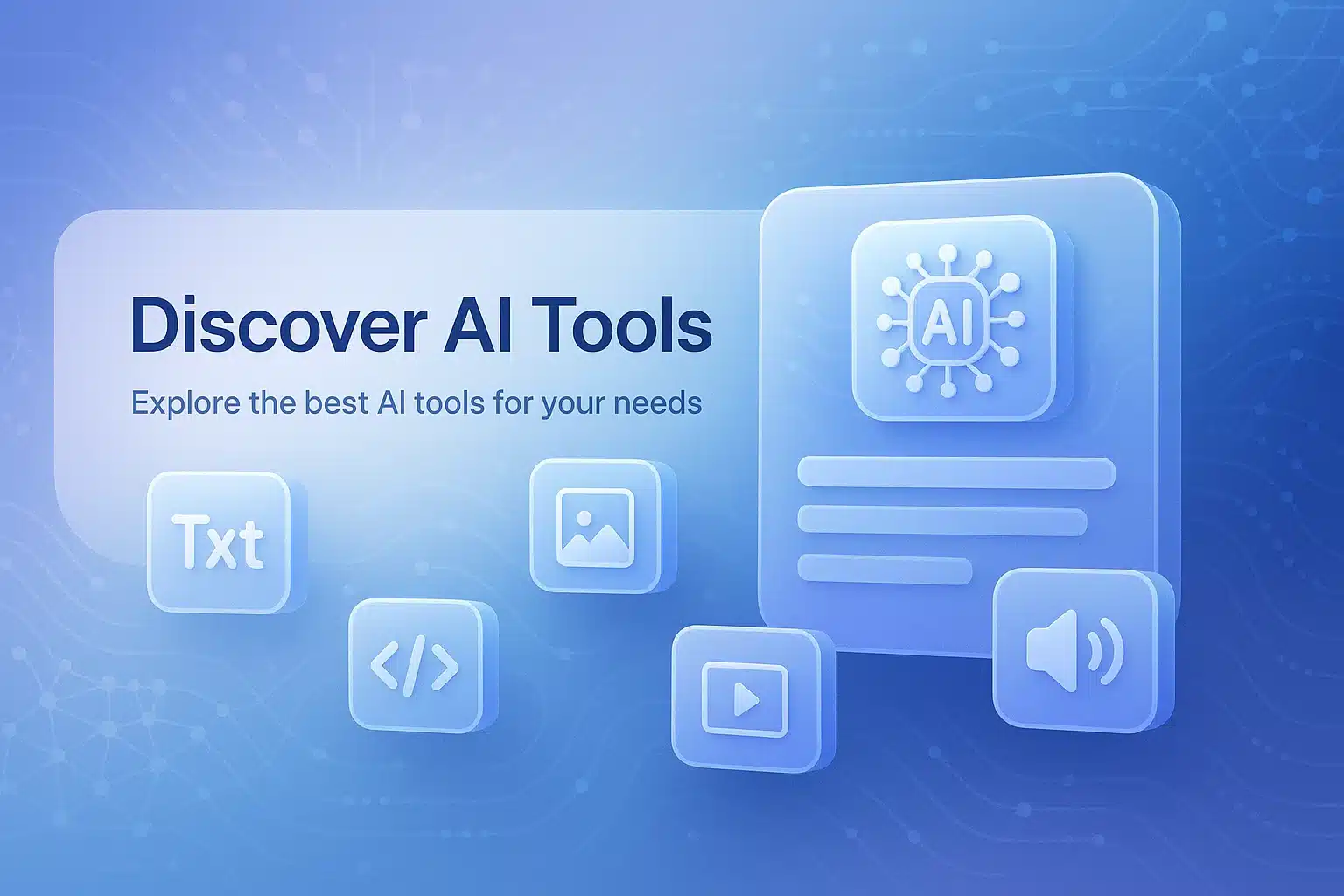 A grid of AI-powered digital tools and applications